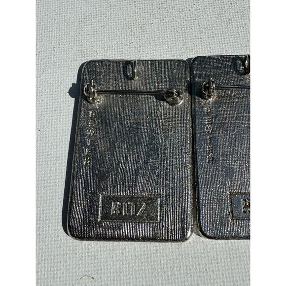 RITZ Signed Brooch Pin Pendants Pewter - lot of 3 - Picture 4 of 7